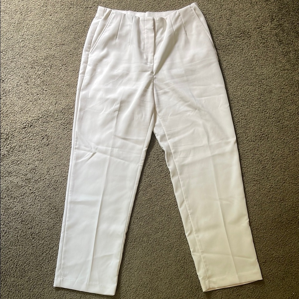Classic White Pixie Cut Pants - image 1